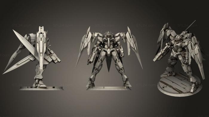 Military figurines (Gundam Raiser, STKW_1156) 3D models for cnc