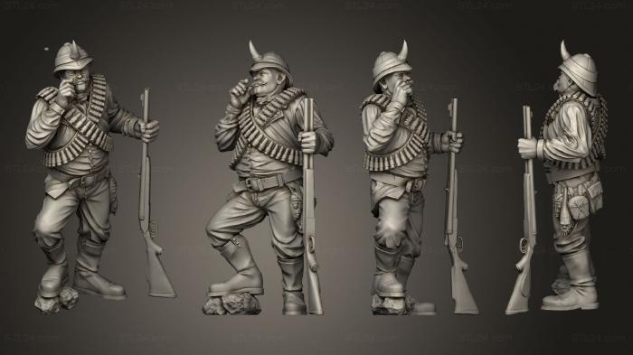 Military figurines (Rhinophile pose 1 complete fixed, STKW_11581) 3D models for cnc