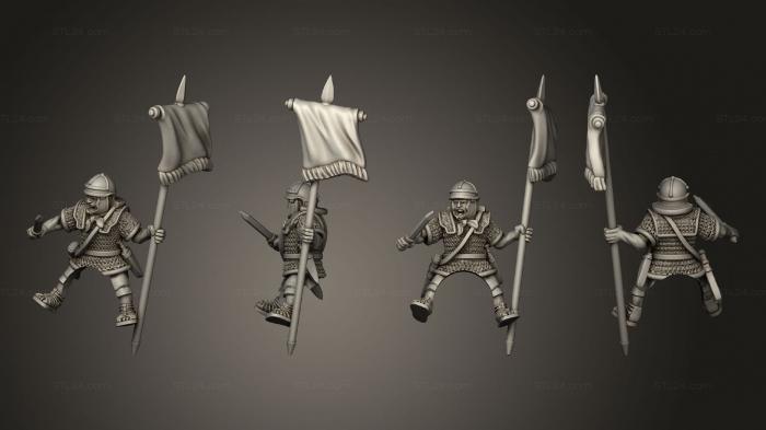 Military figurines (RIDERS STANDARD B, STKW_11607) 3D models for cnc