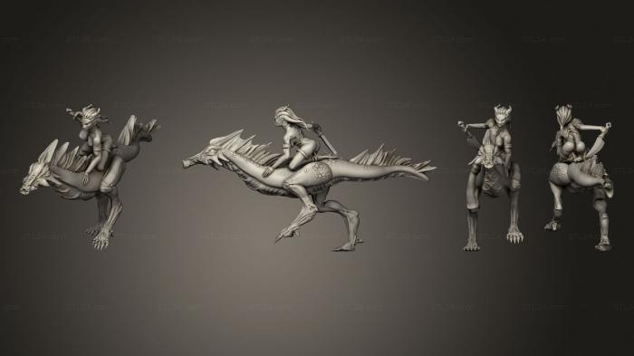 Military figurines (Riding Daemonettes 01, STKW_11608) 3D models for cnc