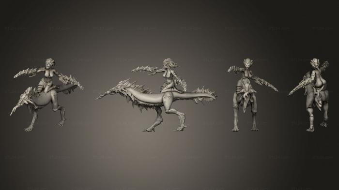 Military figurines (Riding Daemonettes 03, STKW_11610) 3D models for cnc
