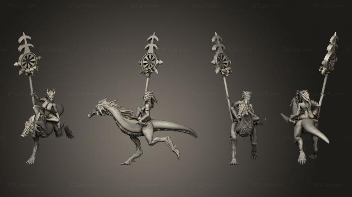 Military figurines (Riding Daemonettes, STKW_11612) 3D models for cnc
