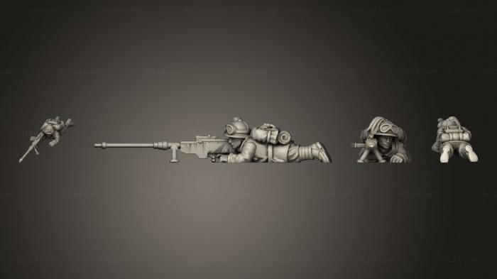 Military figurines (RIFLE 03, STKW_11620) 3D models for cnc