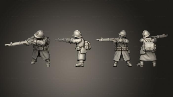 Military figurines (RIFLEMAN 05, STKW_11627) 3D models for cnc