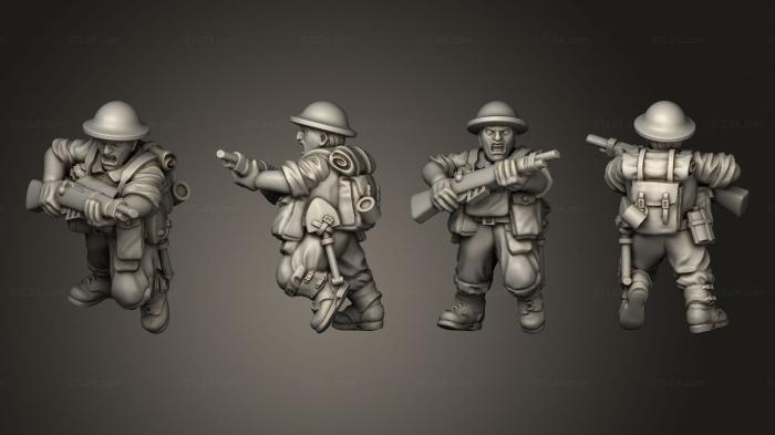 Military figurines (RIFLEMAN 22, STKW_11640) 3D models for cnc