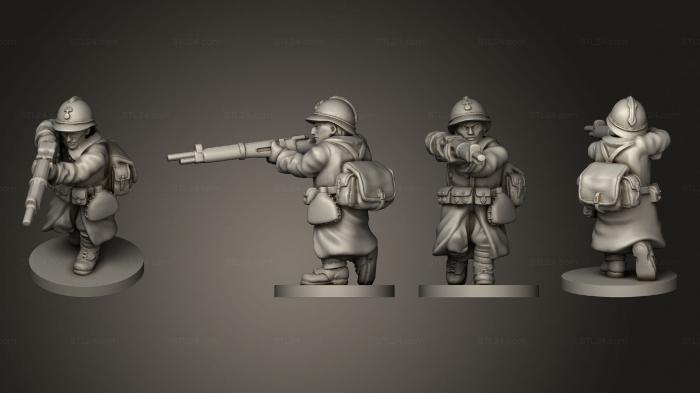 Military figurines (RIFLEMAN 36, STKW_11652) 3D models for cnc