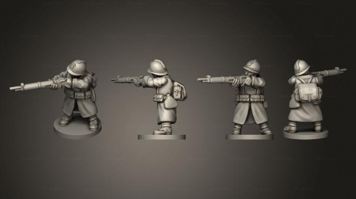 Military figurines (RIFLEMAN 44, STKW_11656) 3D models for cnc