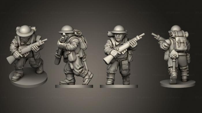 Military figurines (RIFLEMAN 47, STKW_11658) 3D models for cnc
