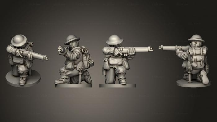 Military figurines (RIFLEMAN 48, STKW_11659) 3D models for cnc