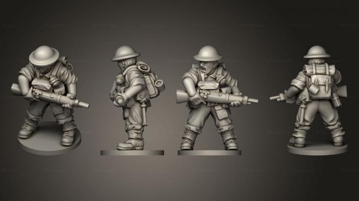 Military figurines (RIFLEMAN 50, STKW_11661) 3D models for cnc