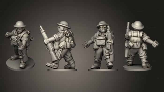 Military figurines (RIFLEMAN 51, STKW_11662) 3D models for cnc