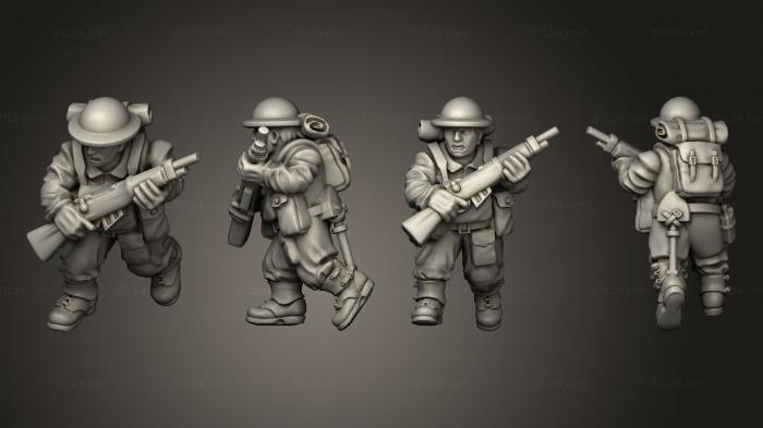 Military figurines (RIFLEMAN 53, STKW_11664) 3D models for cnc