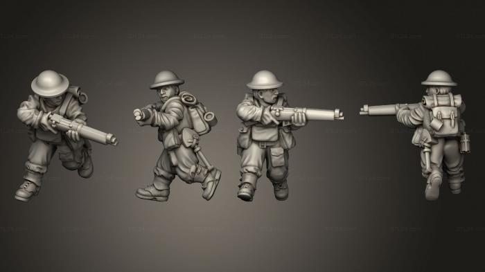 Military figurines (RIFLEMAN 60, STKW_11666) 3D models for cnc