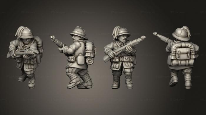 Military figurines (RIFLEMAN 66, STKW_11672) 3D models for cnc
