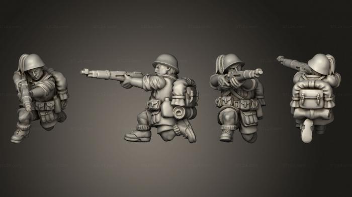 Military figurines (RIFLEMAN 70, STKW_11676) 3D models for cnc