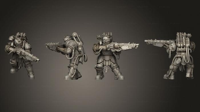 Military figurines (RL Warrior 06, STKW_11726) 3D models for cnc