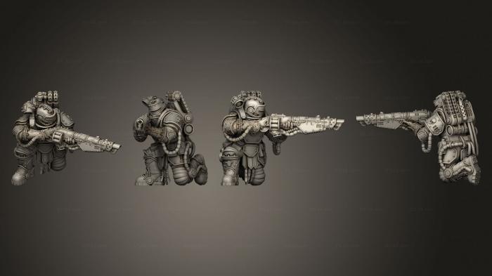 Military figurines (RL Warrior 08, STKW_11728) 3D models for cnc