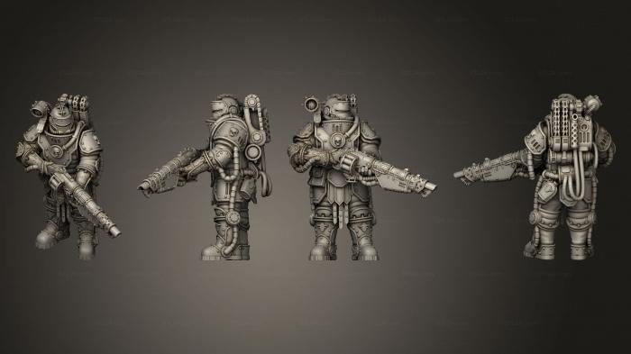 Military figurines (RL Warrior 10, STKW_11730) 3D models for cnc
