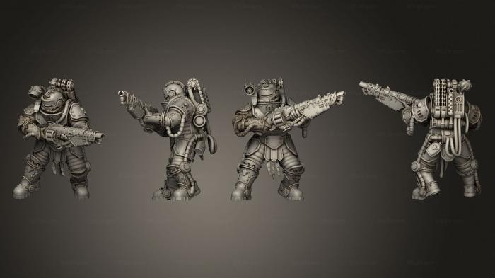 Military figurines (RL Warrior 11, STKW_11731) 3D models for cnc