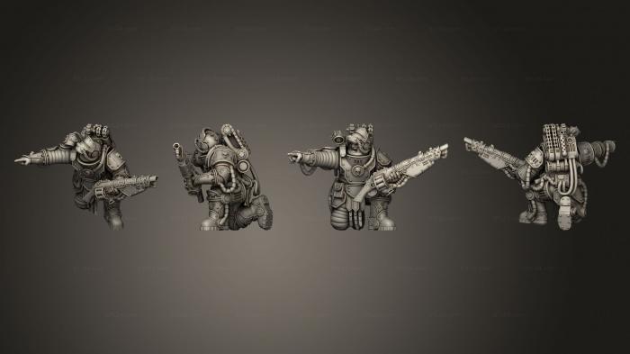 Military figurines (RL Warrior 12, STKW_11732) 3D models for cnc