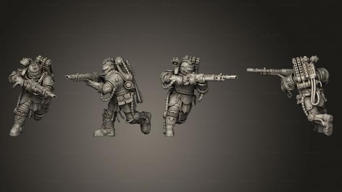 Military figurines (RL Warrior 13, STKW_11733) 3D models for cnc