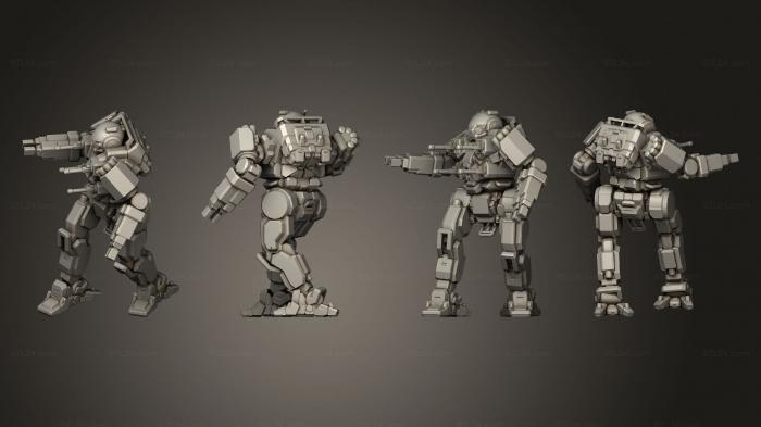 Military figurines (Robot warrior, STKW_11743) 3D models for cnc