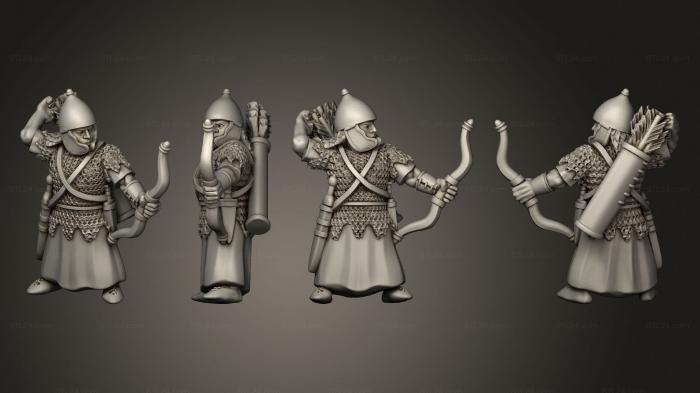 Military figurines (ROMAN EASTERN ARCHER C, STKW_11758) 3D models for cnc