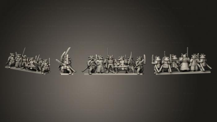 Military figurines (Ronin Warrior 07, STKW_11785) 3D models for cnc