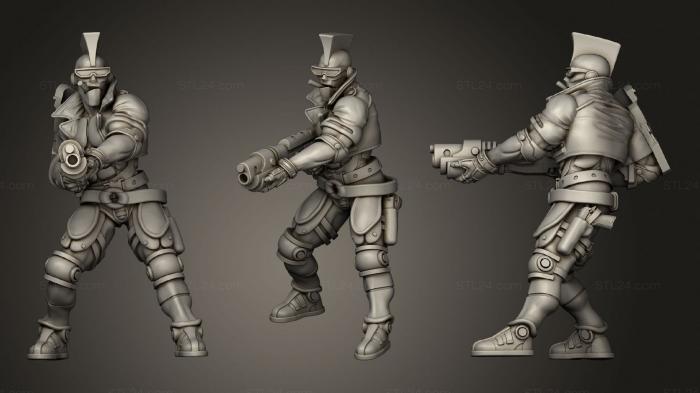 Military figurines (HARRY ORANGE, STKW_1179) 3D models for cnc