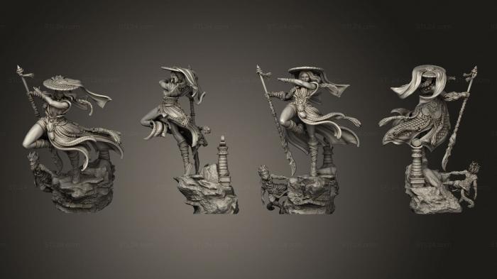 Military figurines (RonYin the Wind Master, STKW_11796) 3D models for cnc