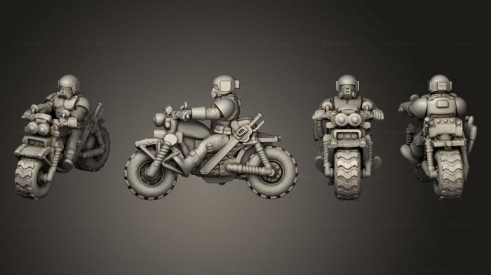 Military figurines (rough ride rider, STKW_11802) 3D models for cnc