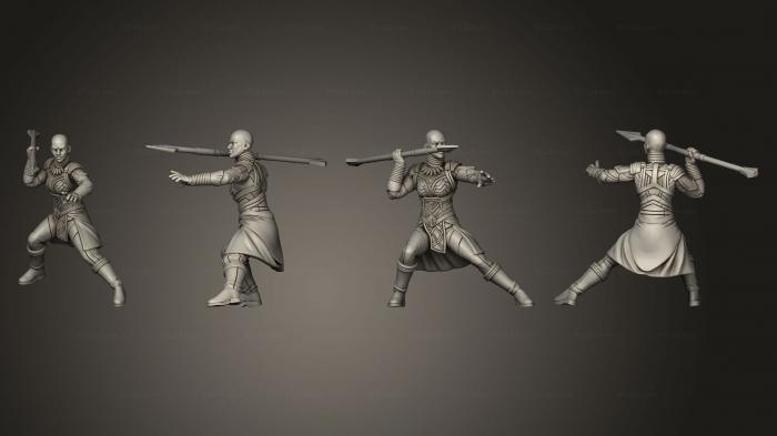 Military figurines (Royal Sister Warriors 02, STKW_11856) 3D models for cnc