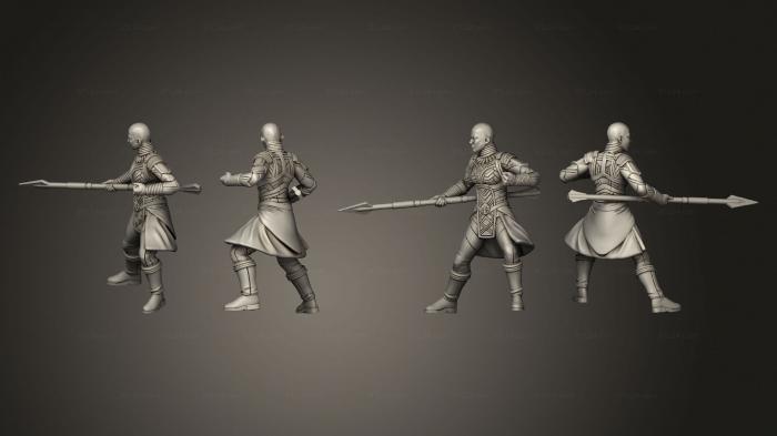 Military figurines (Royal Sister Warriors 04, STKW_11858) 3D models for cnc