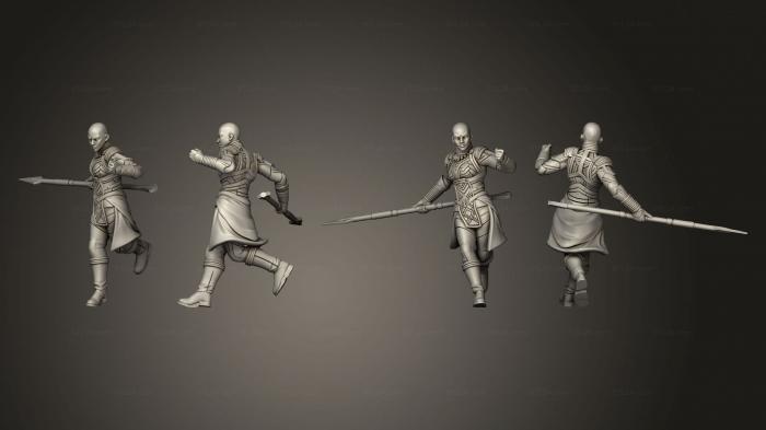 Military figurines (Royal Sister Warriors 05, STKW_11859) 3D models for cnc
