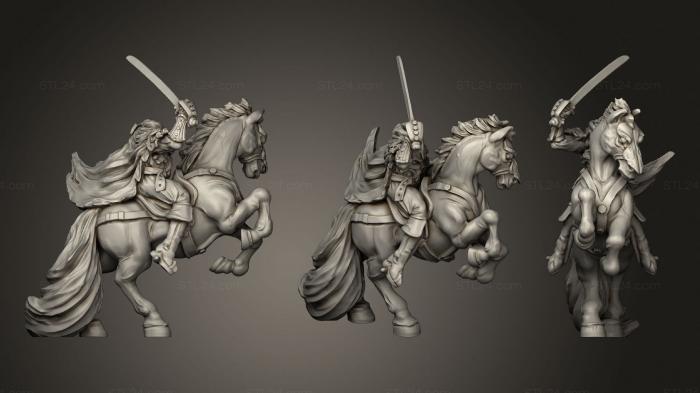 Military figurines (Headless Horseman, STKW_1186) 3D models for cnc