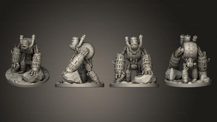 Military figurines (RPG Keg Golem, STKW_11864) 3D models for cnc