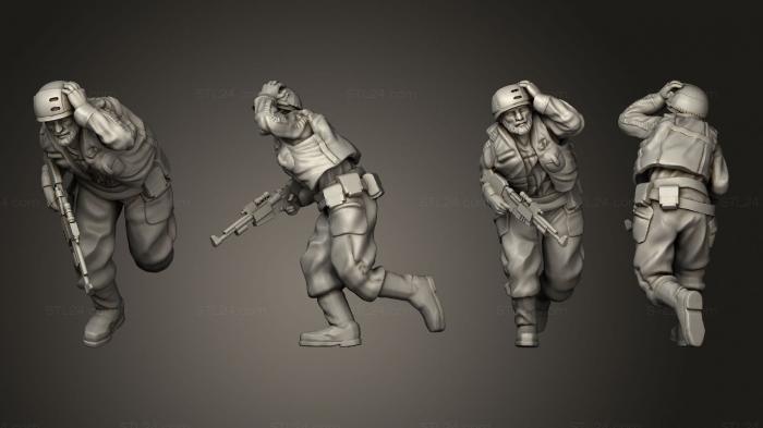 Military figurines (Running Trooper, STKW_11885) 3D models for cnc
