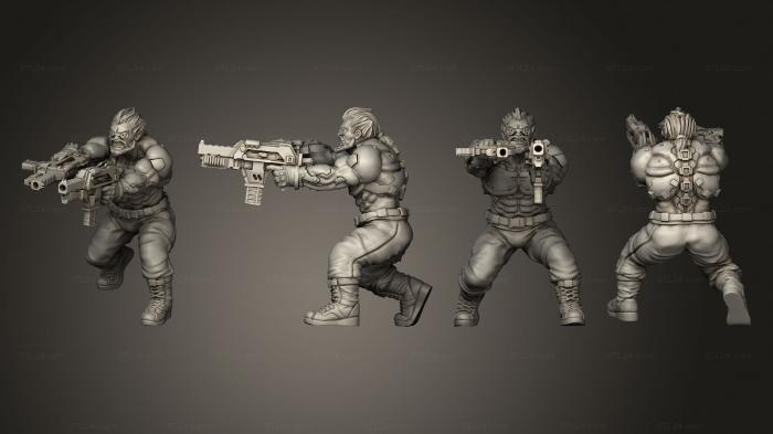 Military figurines (SABERRINE NAGOL PSYCHO EX SUPER SOLDIER, STKW_11893) 3D models for cnc