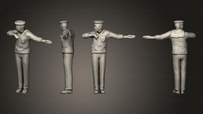 Military figurines (Sailor Nacelle 1 72, STKW_11913) 3D models for cnc