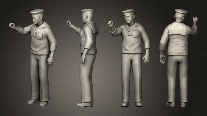 Military figurines (Sailor Operating B 1 72, STKW_11915) 3D models for cnc