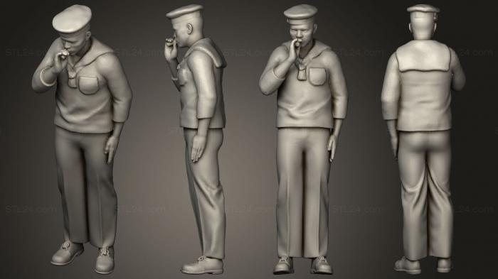 Military figurines (Sailor Whiing 1 72, STKW_11920) 3D models for cnc