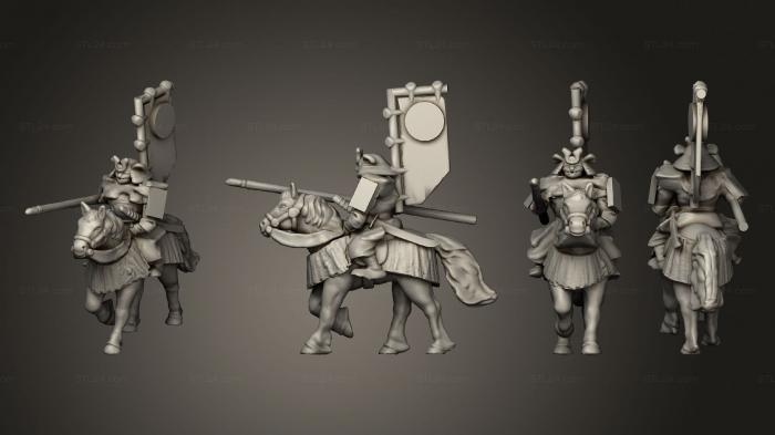 Military figurines (Samurai Cavalry 01, STKW_11932) 3D models for cnc