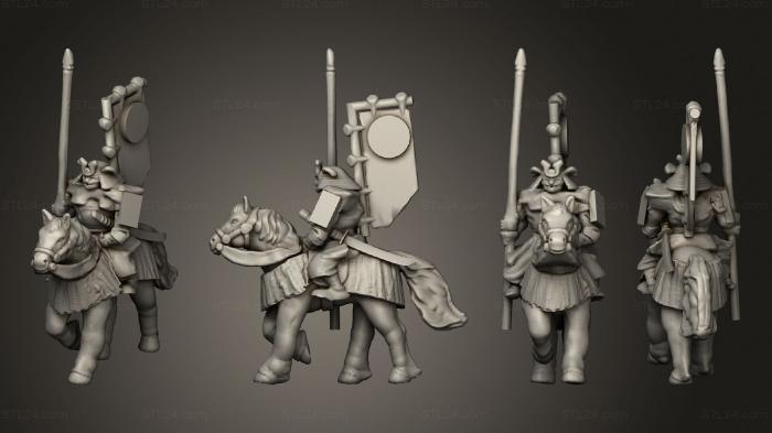 Military figurines (Samurai Cavalry 02, STKW_11933) 3D models for cnc