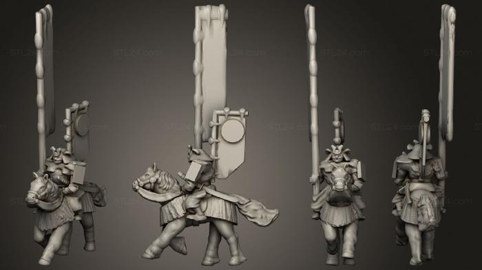 Military figurines (Samurai Cavalry 03, STKW_11934) 3D models for cnc
