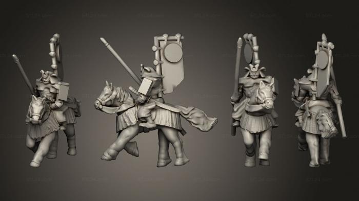 Military figurines (Samurai Cavalry 04, STKW_11935) 3D models for cnc