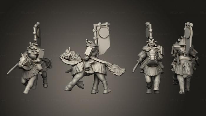 Military figurines (Samurai Cavalry 07, STKW_11938) 3D models for cnc