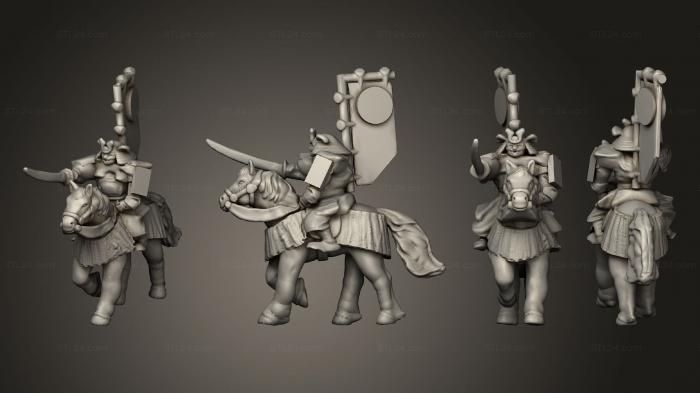 Military figurines (Samurai Cavalry 08, STKW_11939) 3D models for cnc