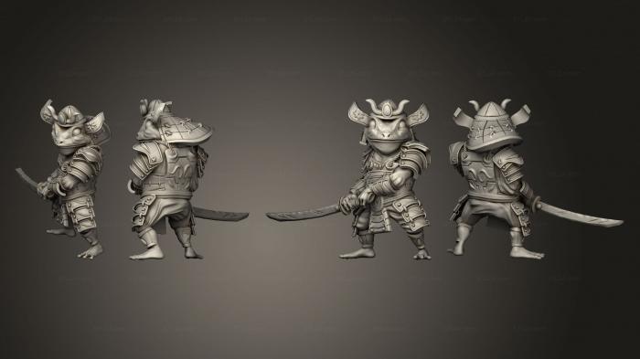 Military figurines (Samurai 03, STKW_11954) 3D models for cnc