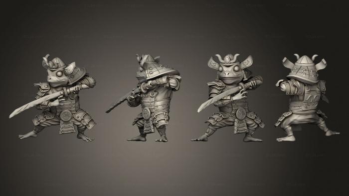 Military figurines (Samurai 05, STKW_11956) 3D models for cnc