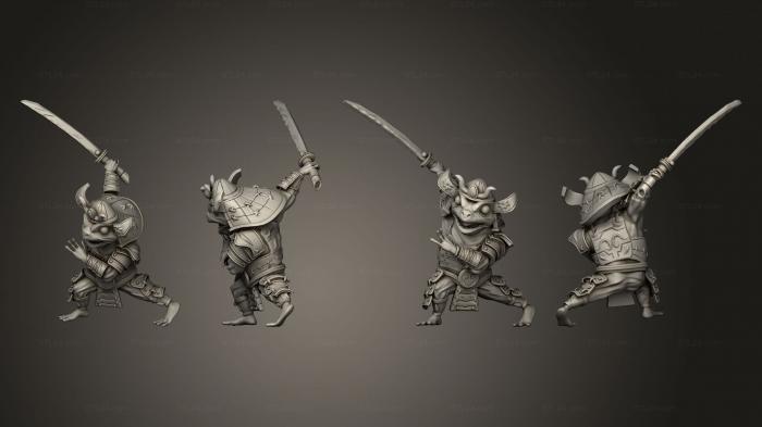 Military figurines (Samurai 06, STKW_11957) 3D models for cnc